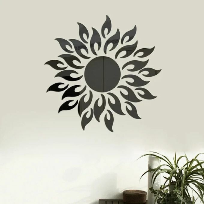 product_image_name-Generic-Sunflower Acrylic Wall Sticker Sun Mirror Sticker Room Living Room Decoration-5