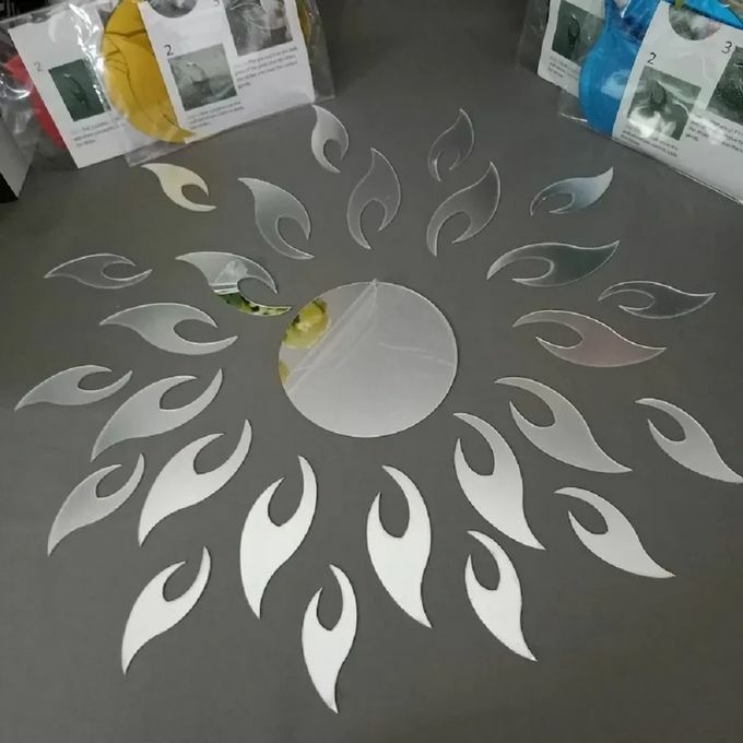 product_image_name-Generic-Sunflower Acrylic Wall Sticker Sun Mirror Sticker Room Living Room Decoration-4
