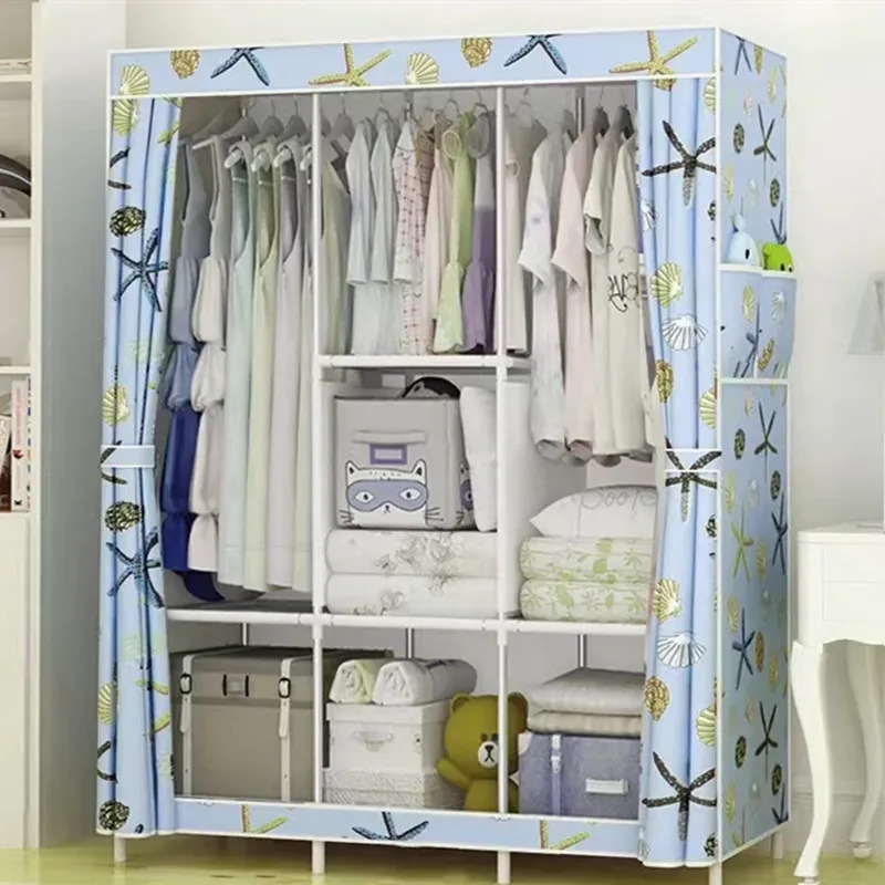 103*45*165 Non-woven Cloth Wardrobe Folding Portable Clothing Storage Cabinet Dustproof Cloth Closet Simple Bedroom Multipurpose