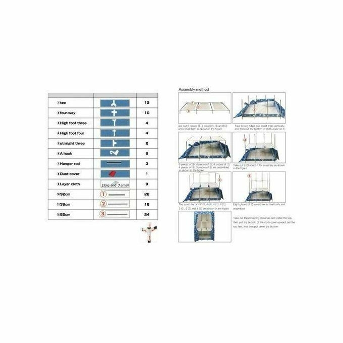 product_image_name-Generic-Garde-robe étagère à Chaussures Vêtements Organisateur Placard Cintre Assemblage 3 Colonnes-5