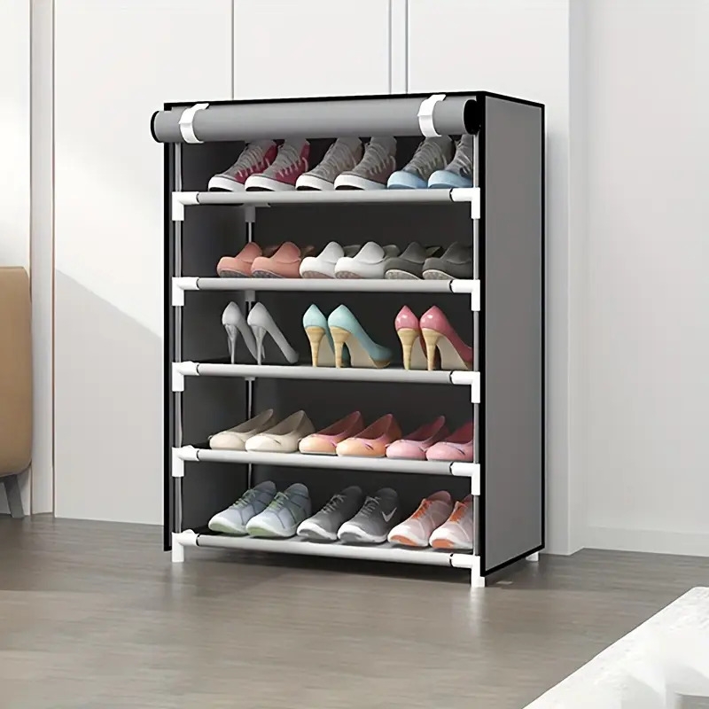 1pc dustproof shoe cabinet multi layer simple shoes rack for school dormitory easy to assemble free standing shoe storage cabinet for home bedroom living room entrance home furnishing home organization and storage supplies details 6