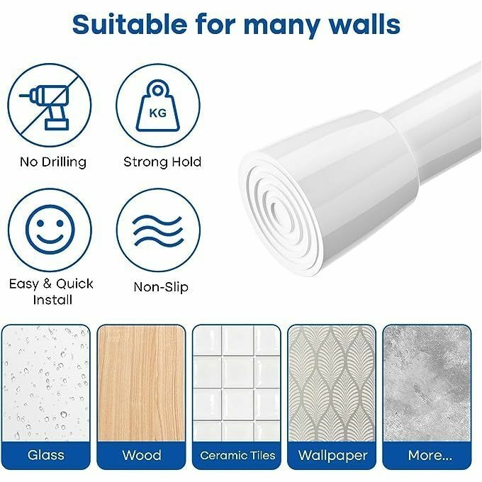 product_image_name-Generic-Tringle à Rideaux Extensible à 2m - Blanc-2