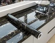 1pc self adhesive marble vinyl wallpaper removable waterproof peel stick wall stickers for rooms kitchens furniture details 0