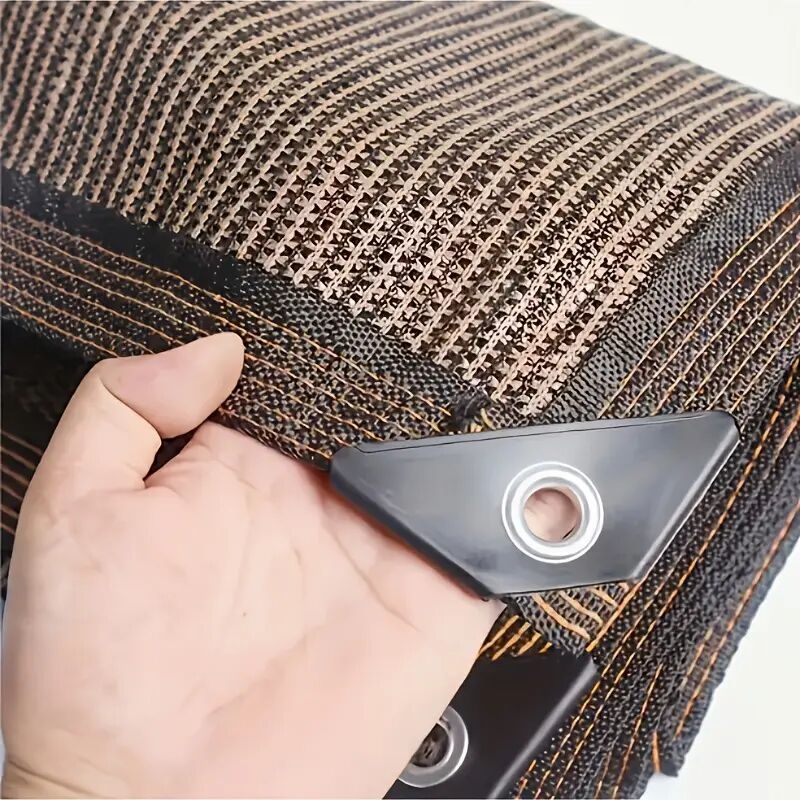 棕色遮阳网 - 厚实抗老化户外天篷，适用于露台、花园和露营，具有高遮阳率 商品详情 0