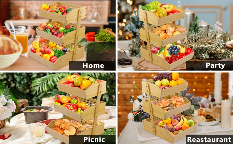 corbeille à fruits pour le comptoir de la cuisine