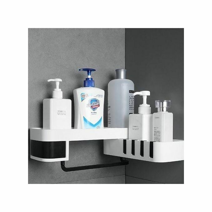 product_image_name-Generic-Etagère De Douche Salle De Bain - Blanc-2