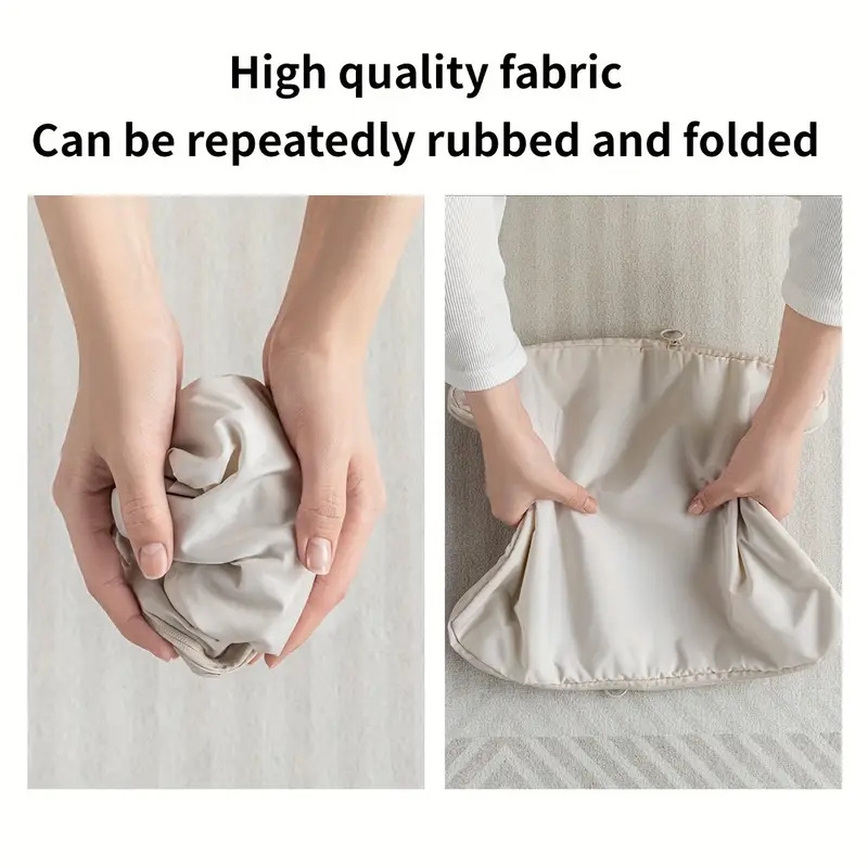 简约 6 件套压缩包装立方体套装，适用于旅行整理 - 耐用的涤纶服装袋，无印花，用于整理衣服、洗漱用品和行李 详情 3