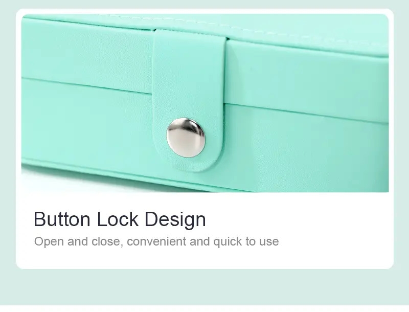 1pc portable jewelry box for storing jewelry ear studs bracelets necklaces ring storage box details 8