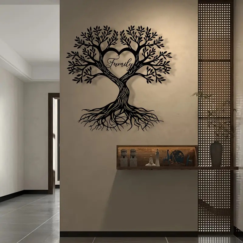 支持个性化定制铁艺地址号码牌/墙面装饰，爱心树、生命树造型，传达成长与爱，适用于住宅、公园、商业等场景，是理想的乔迁礼、各种节日、墙面及户外装饰，无需电力、安装简易、防水耐用。家居、厨房用品  家居装饰  家居装饰品  雕塑  雕像壁饰 商品详情 5