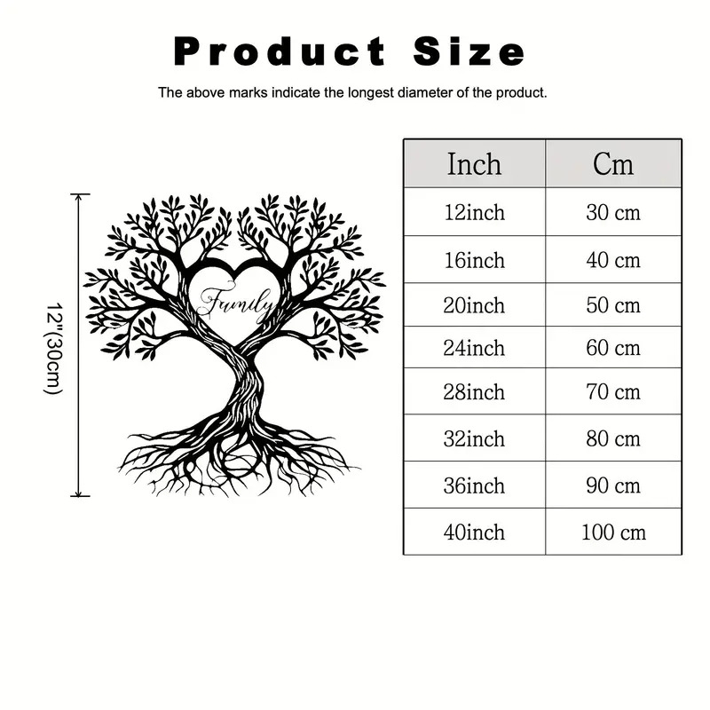 支持个性化定制铁艺地址号码牌/墙面装饰，爱心树、生命树造型，传达成长与爱，适用于住宅、公园、商业等场景，是理想的乔迁礼、各种节日、墙面及户外装饰，无需电力、安装简易、防水耐用。家居、厨房用品  家居装饰  家居装饰品  雕塑  雕像壁饰 商品详情 9