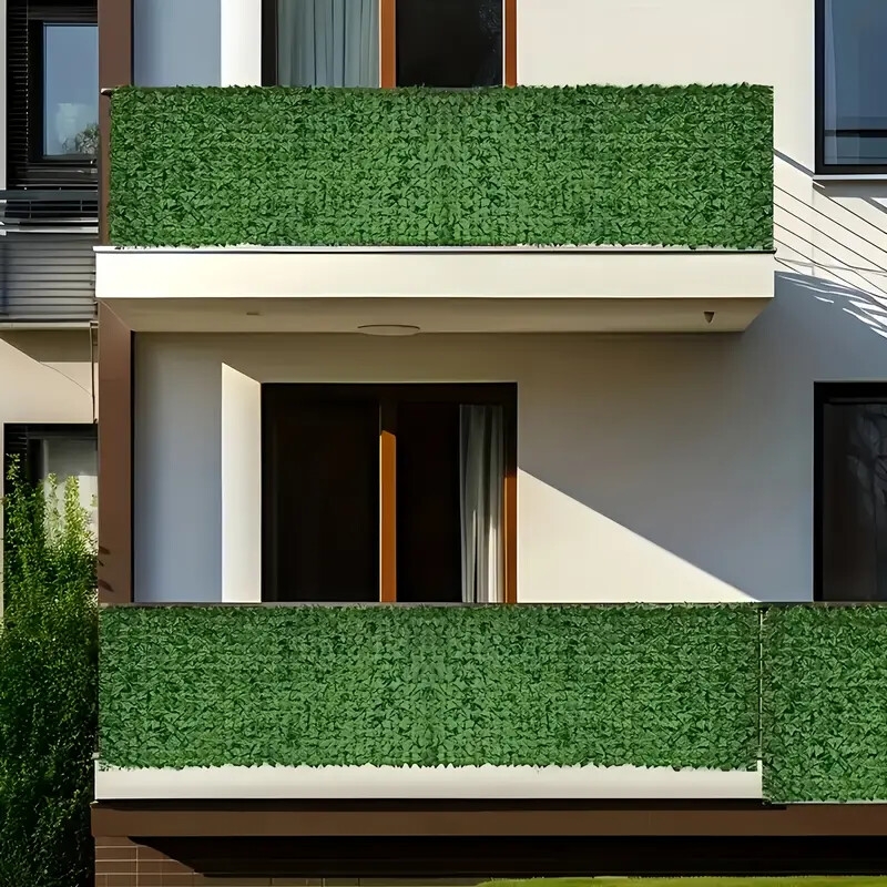 6件套，300厘米x50厘米迷人户外仿真常春藤隐私围栏板 - 抗紫外线耐用塑料绿屏风，适用于室内/室外，易挂墙面装饰，露台、花园、阳台、后院，自然悬挂藤蔓，感恩节装饰佳品 商品详情 3