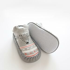 Chaussons bébé avec semelle antidérapante