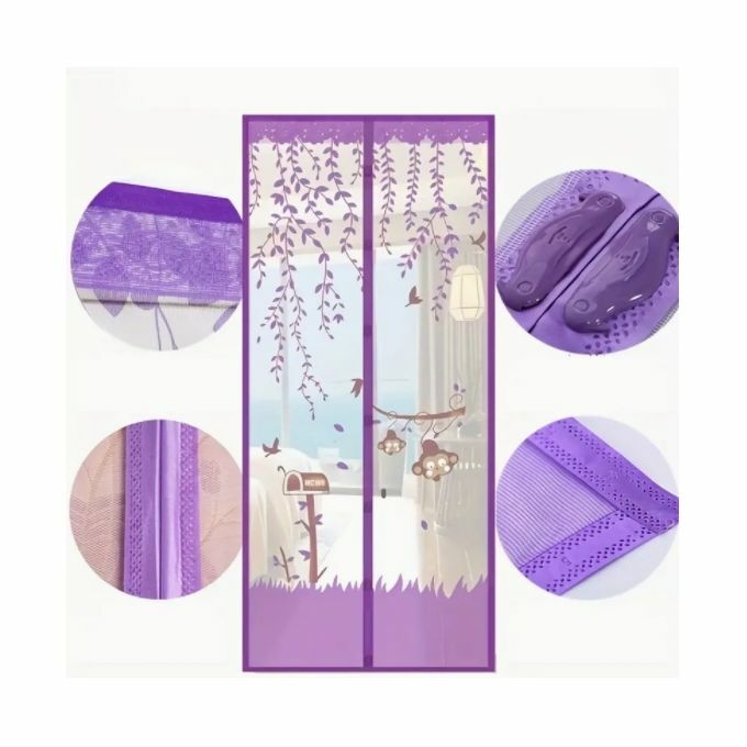 product_image_name-Generic-Rideau De Porte Anti-moustique Magnétique, Cloison De Ventilation De Chambre à Coucher, Rideau Anti-mouche-1