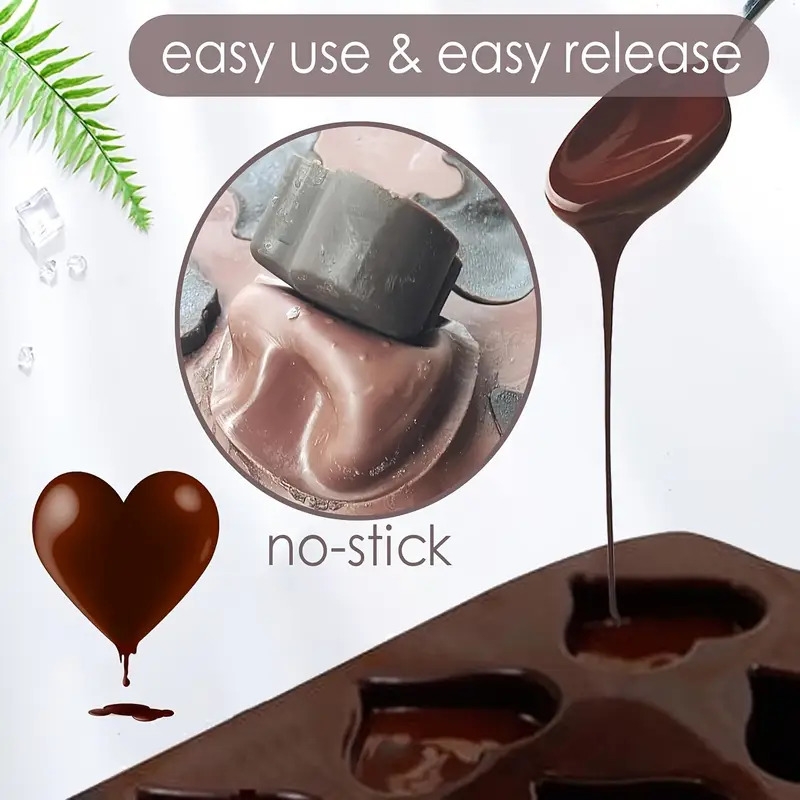 102 件/套 - 2 件圣诞巧克力模具矽胶，圣诞矽胶模具附 100 件糖果袋适用于软糖糖果树脂肥皂蜡融化冰块果冻 25 种形状 2