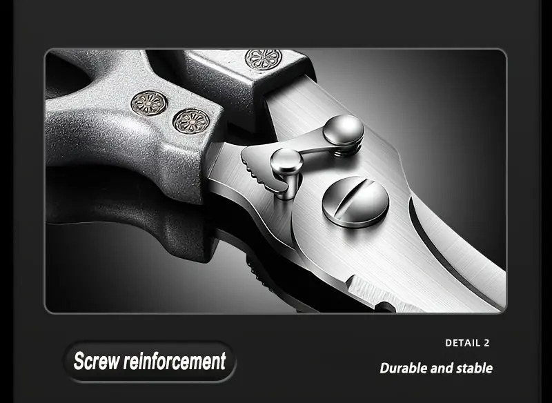 1pc heavy duty stainless steel kitchen scissors multifunctional poultry shears for chicken fish   safe ergonomic handle with   for cooking and bone cutting cooking essentials ergonomic kitchen scissors sharp cutting tool details 6