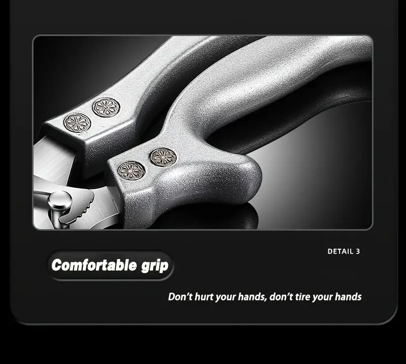 1pc heavy duty stainless steel kitchen scissors multifunctional poultry shears for chicken fish   safe ergonomic handle with   for cooking and bone cutting cooking essentials ergonomic kitchen scissors sharp cutting tool details 7