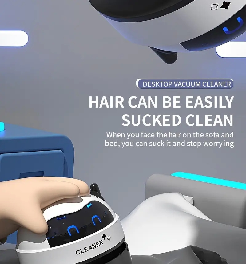 1 件台式吸尘器，黑色和白色 商品详情 6