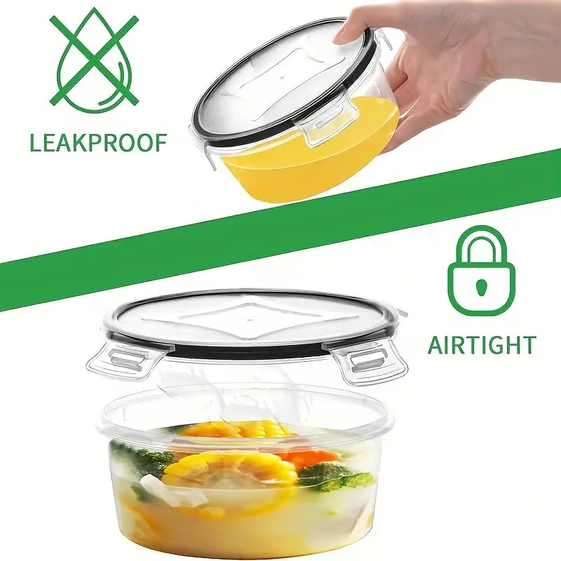 12pcs storage containers portable food sealed fresh keeping box with lid multipurpose leak proof food storage box for grain nuts fruit vegetable and meat kitchen organizers and storage kitchen accessories details 3