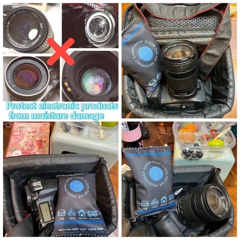 100克可重复使用硅胶除湿袋 - 适用于家庭、车辆、旅行房车，可吸收水分，防止潮湿、湿气和冷凝, 吸湿剂,带排水管的除湿机,浴室除湿器,地下室除湿机,迷你除湿机,房间除湿机,家用除湿机,浴室除湿机 商品详情 9