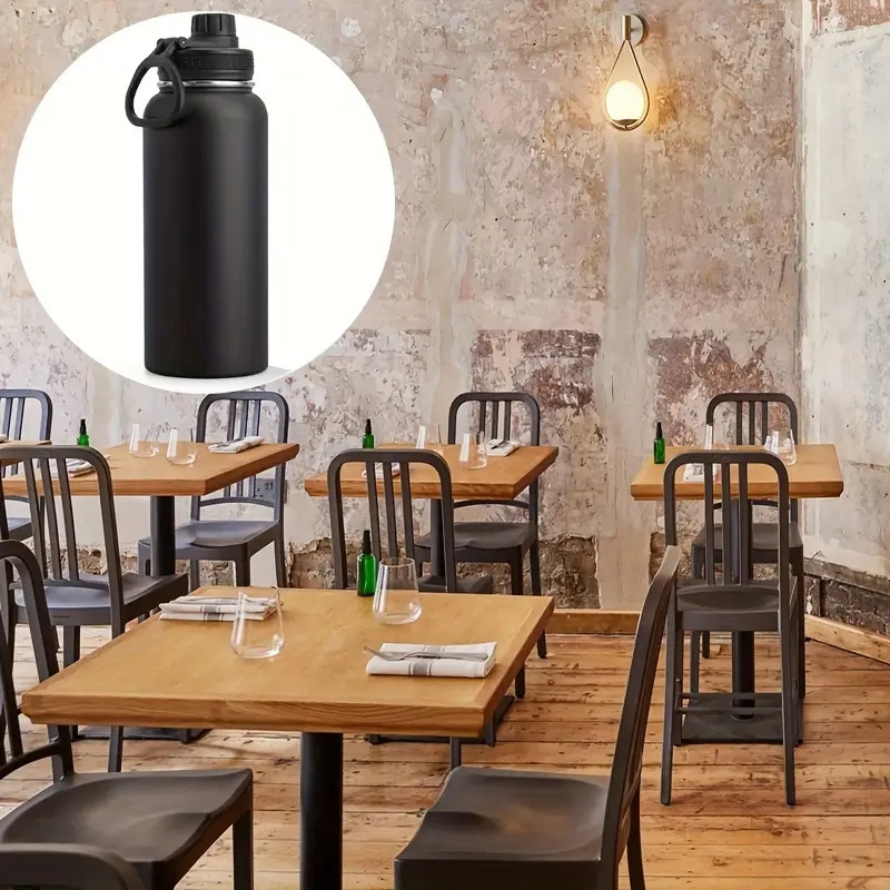 1pc 950ml 32oz stainless steel insulated water bottle leakproof double wall vacuum water cup perfect for outdoor activities thermal drinkware cups vacuum   thermal cup stainless steel vacuum bottle   for restaurant eid al adha mubarak 3