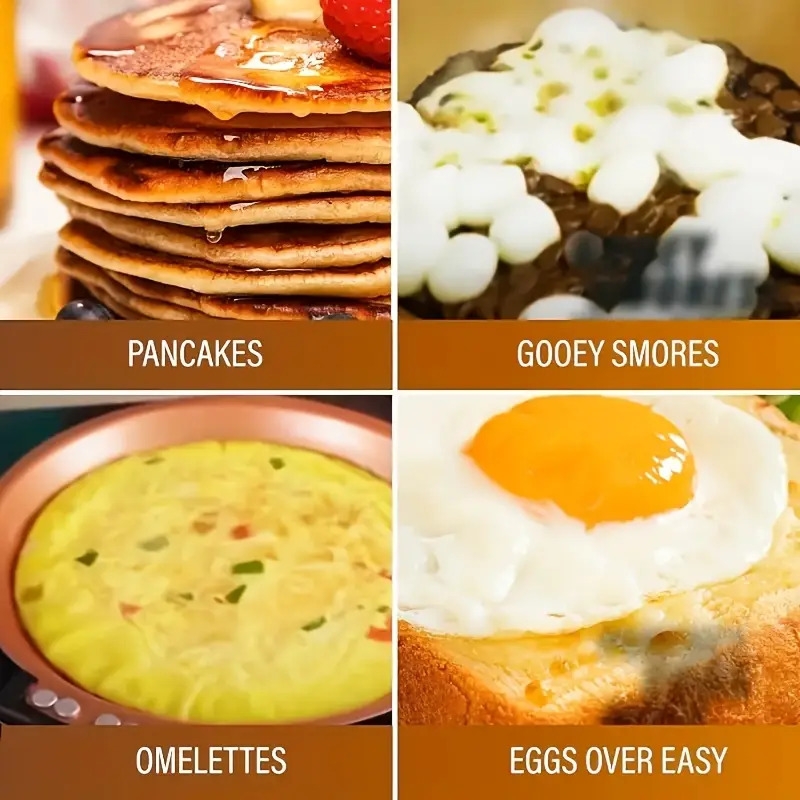 不粘双面煎饼铲 - 翻转烹饪设计，均匀热量分布，适用于电磁炉和燃气灶 - 可用洗碗机清洗，制作煎饼、煎蛋卷及早餐佳品 - 家庭厨师与专业厨师的理想礼物，人体工学手柄，高品质涂层，必备厨房工具 商品详情 0