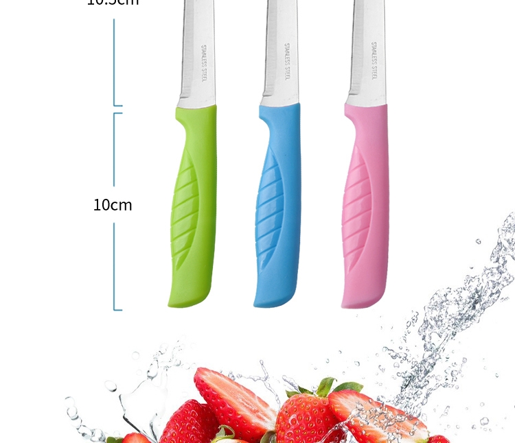 Ensemble de couteaux à fruits Ensembles de couteaux de cuisine Ensembles de couteaux multifonctionnels en acier inoxydable de haute qualité Ensemble de couteaux à logo personnalisé en métal