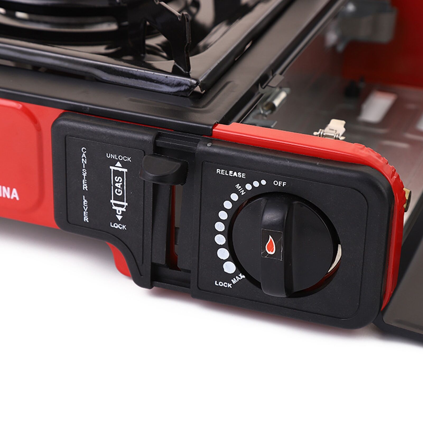 Réchaud à gaz extérieur Four à cassette Réchaud à cassette de camping à double usage Réchaud à alcane à brûleur unique portable pour extérieur intérieur