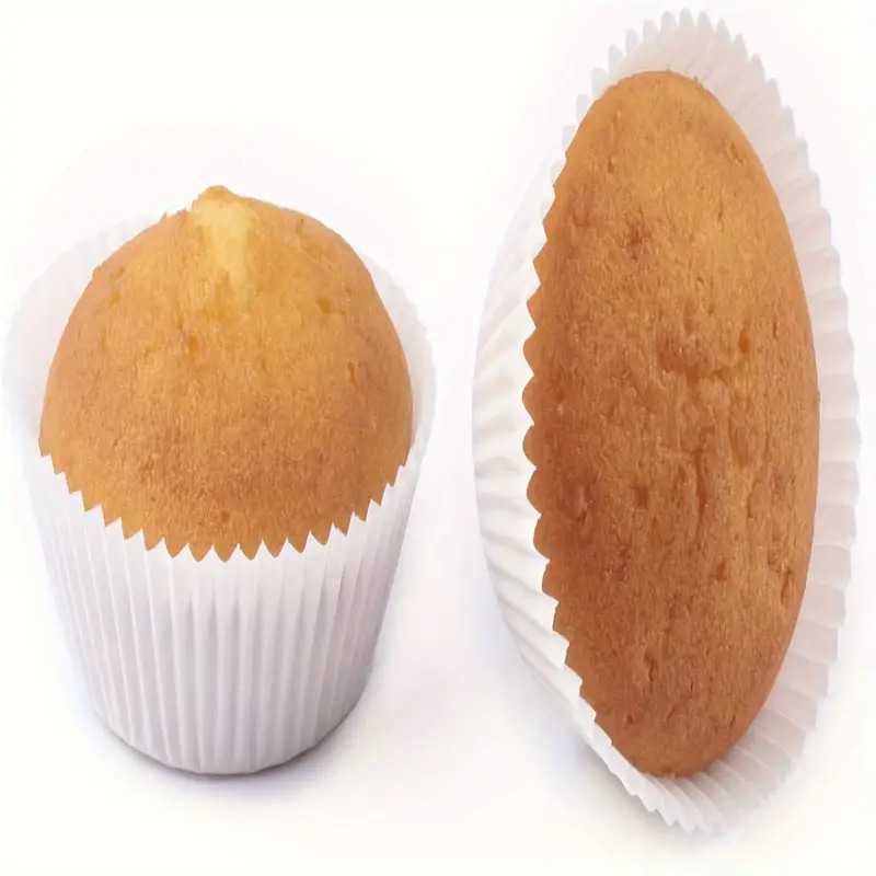 200pcs white cupcake liners 5x3cm disposable paper baking cups for muffins mini cakes   3