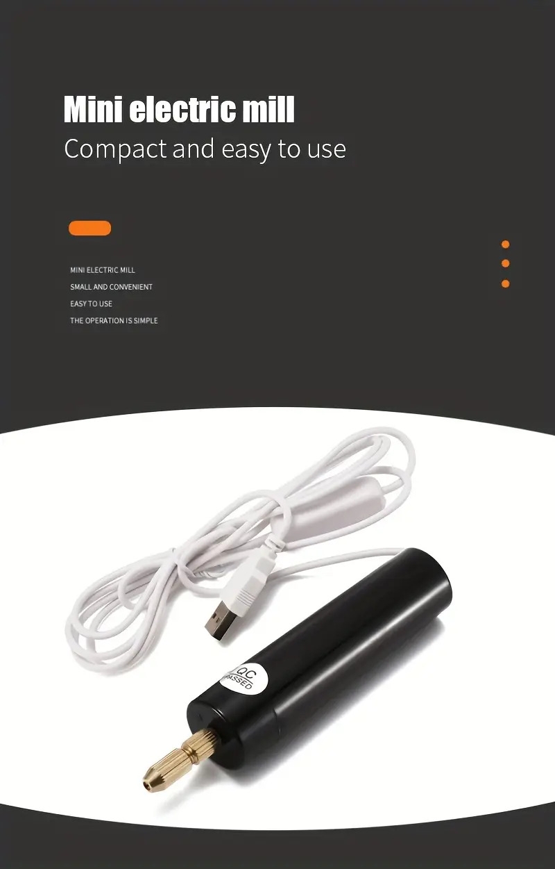 1 set 0 7 1 2mm mini micro handheld electric drill portable cordless drill with drill bits accessories usb rechargeble power tool details 0