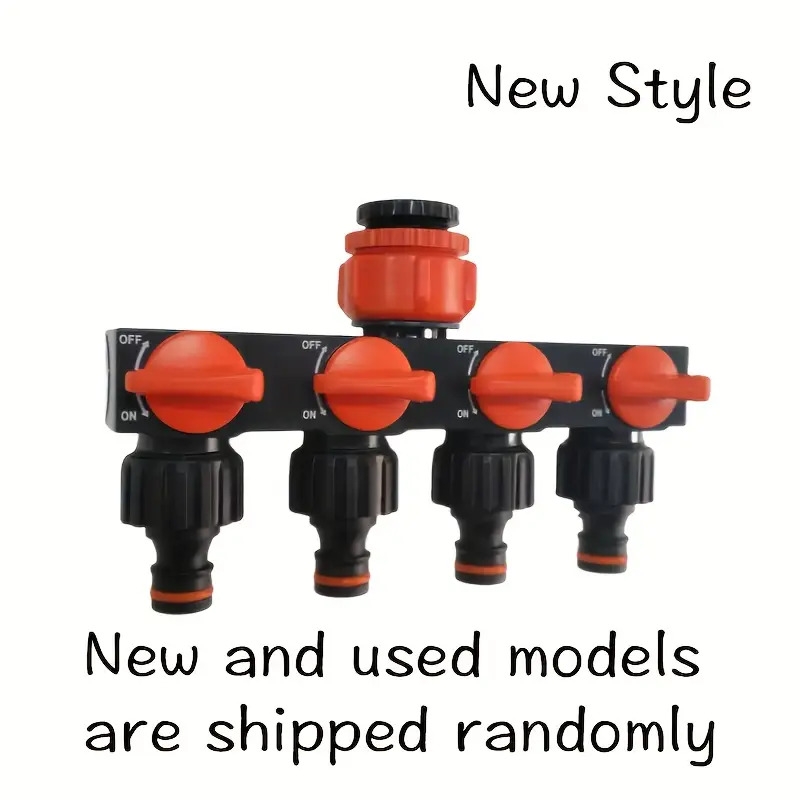 重型4路户外水管分流器,带独立开关阀 - 防漏水龙头连接件,美/欧标准螺纹适用于草坪、花园、洗车、泳池 - 重型结构承载大流量,水管分流器 商品详情 2