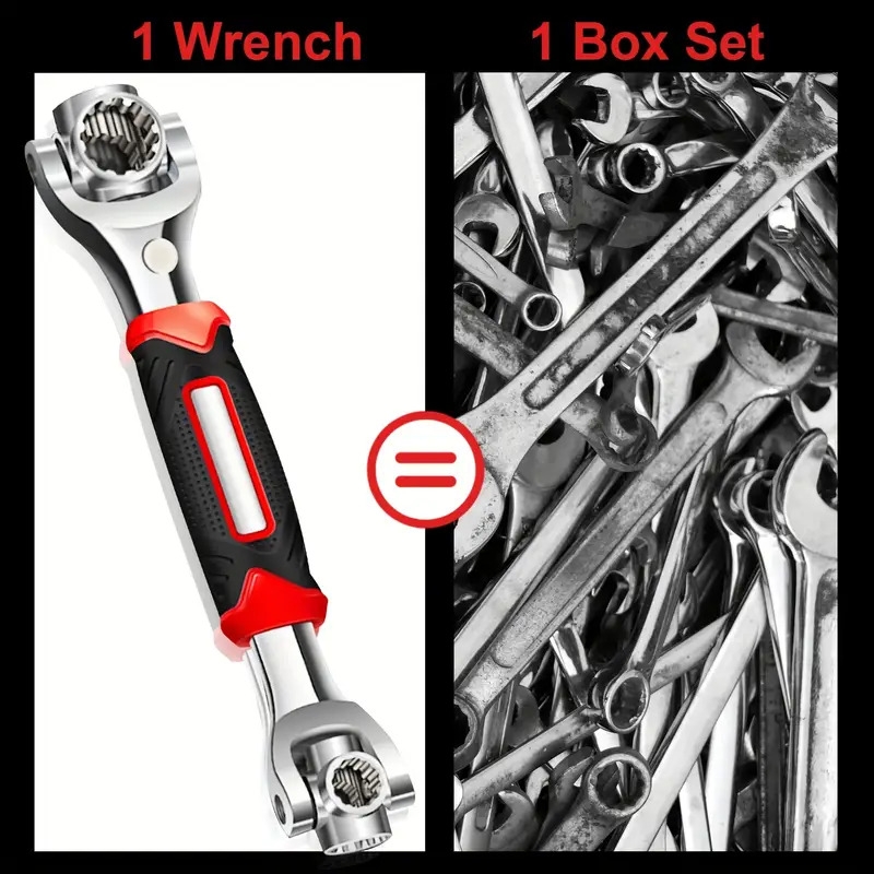 upgrade your toolbox with this 52 in 1 universal socket wrench 360 rotating head powerful magnet details 6