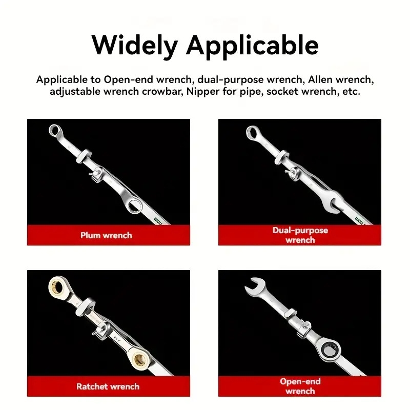 万能加长扳手工具,加厚加长手柄转矩杆,增强握感 7