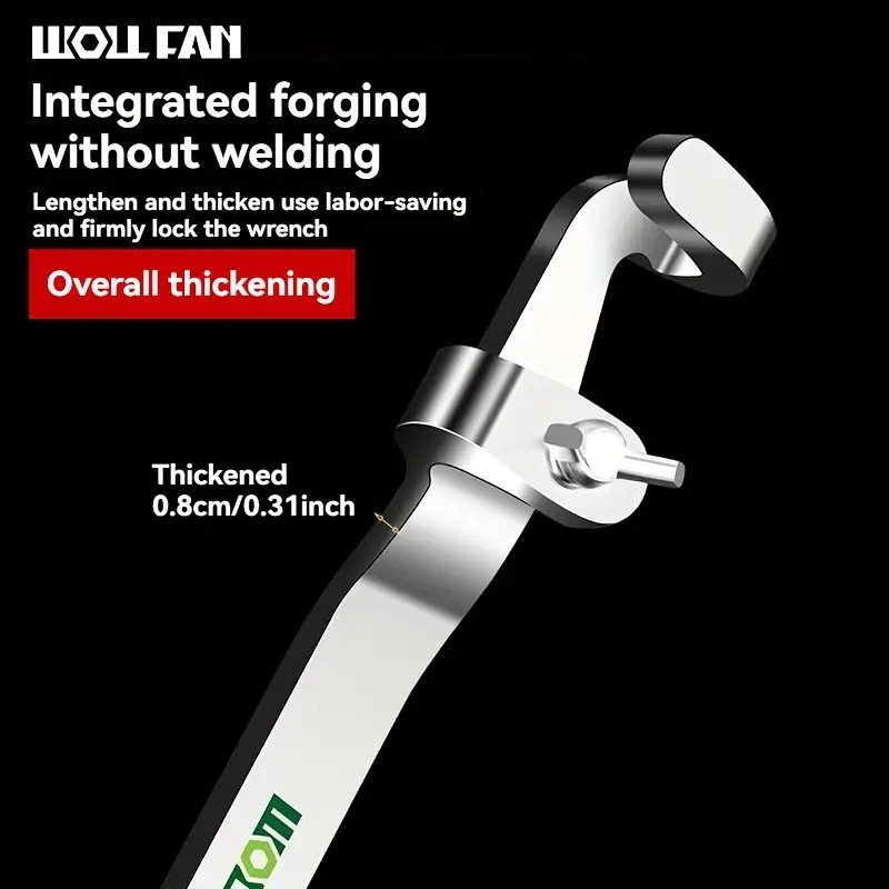 万能加长扳手工具,加厚加长手柄转矩杆,增强握感 4