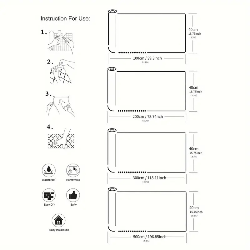 waterproof blue marble peel stick wallpaper vinyl contact paper for kitchen countertops bathroom walls living room decor   remove 5