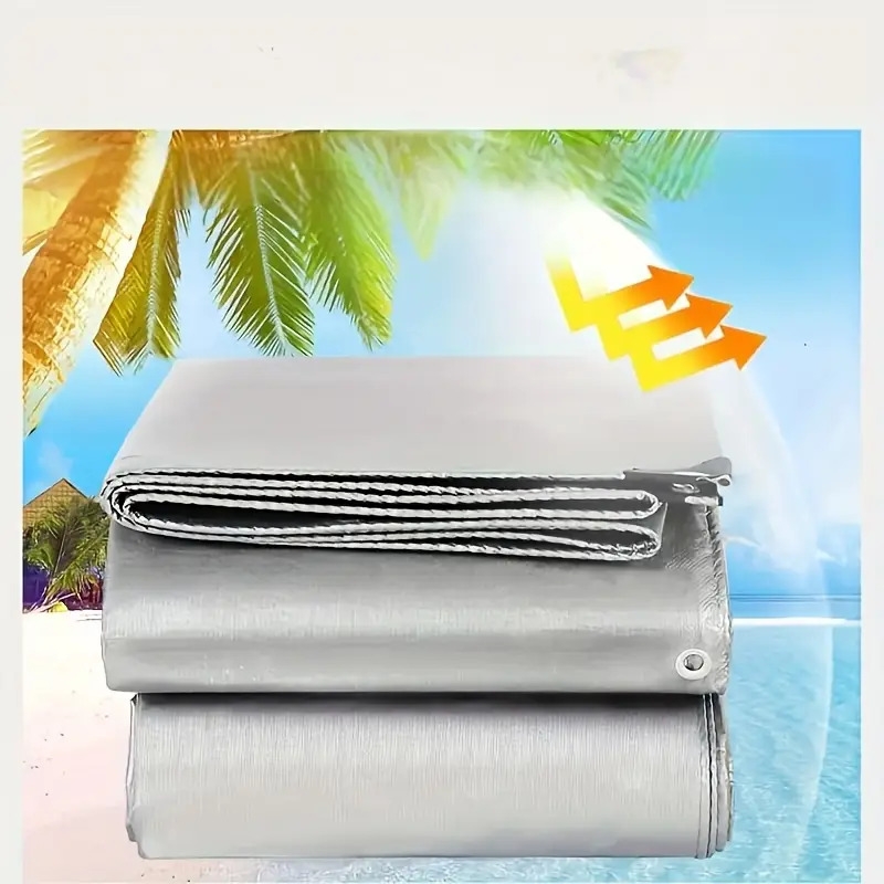 双层彩色塑料防水布,适用于各种天气条件,带uv保护、抗撕裂加固边缘和防锈铆钉。适合屋顶、露营、庭院、游泳池、船只等多用途 商品详情 8