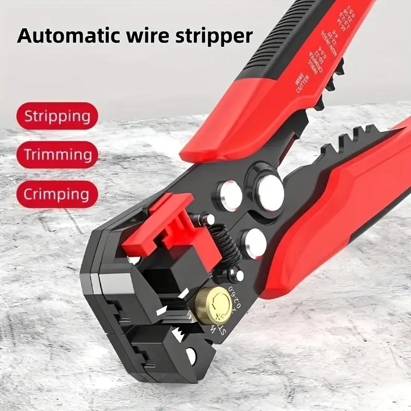 1pc 8 inch multi functional automatic wire stripping pliers metal cable cutter crimper for stripping cutting and crimping electrical wire tool 4