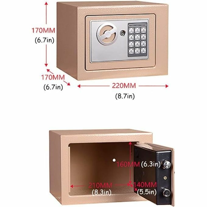 product_image_name-Generic-Electronic Safe Box With Keypad & Keys, Money Lock Boxes, Safety Boxes-7