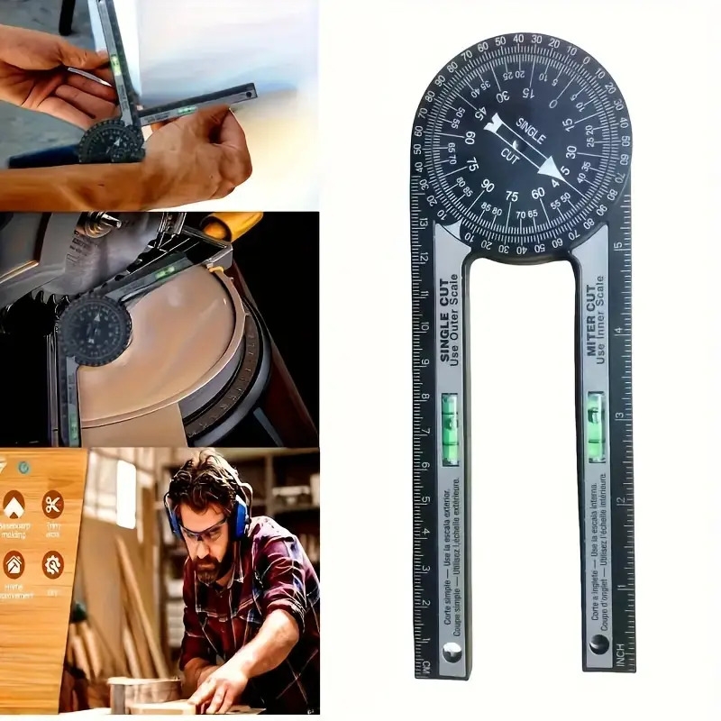 360度旋转角度测量仪 - 精密木工工具,适用于桌锯、底板切割和家居装修 商品详情 6