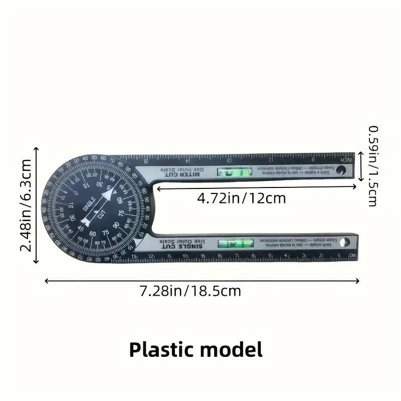 360度旋转角度测量仪 - 精密木工工具,适用于桌锯、底板切割和家居装修 商品详情 5