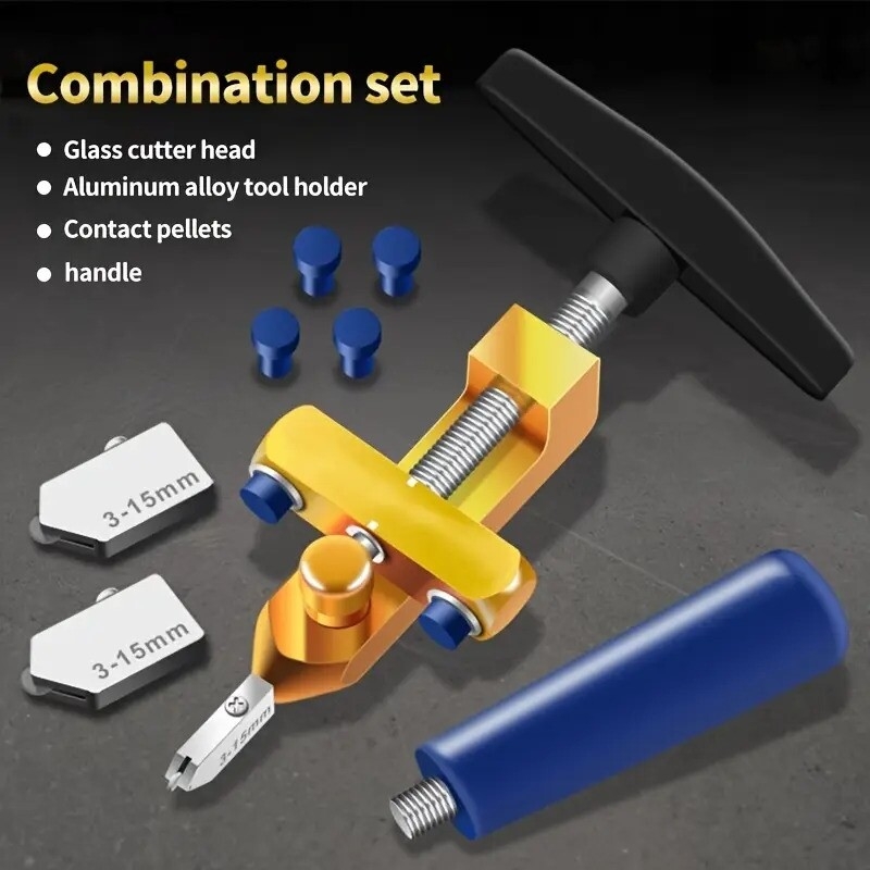 2 in 1 glass tile cutter all in one glass knife brick cutter tile opener diamond roller glass cutter sliding glass tile cutter portable building cutting tool birthday gift christmas halloween new years gifts gift for friends easter gift details 4