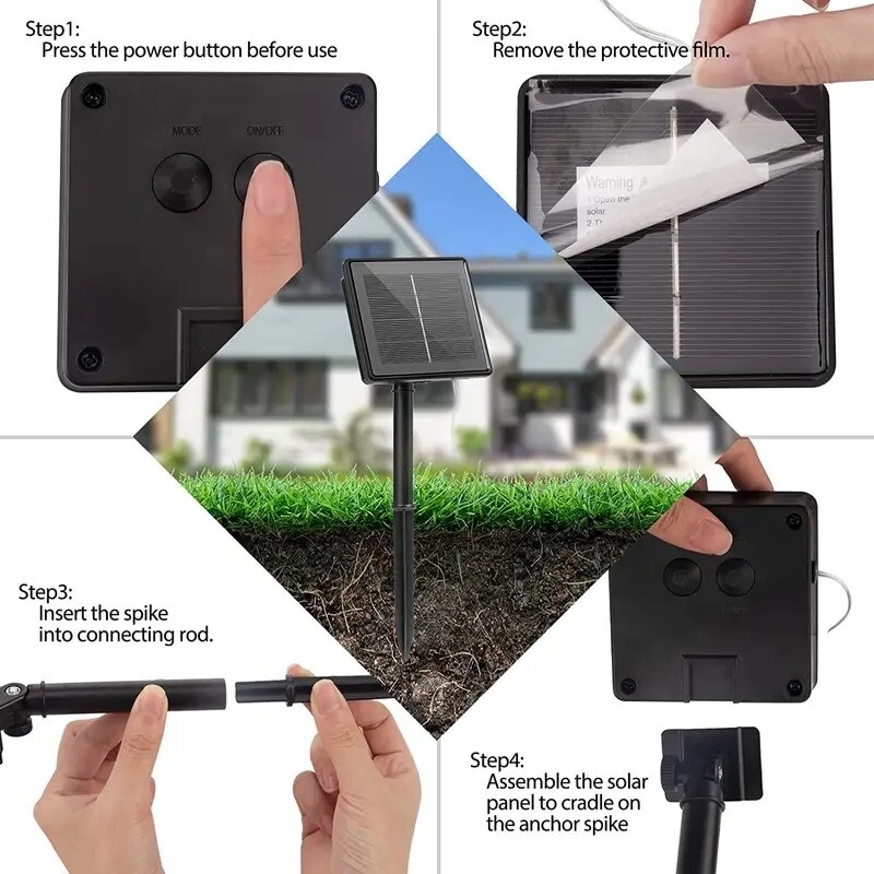 12led 8led solar mushroom light multi color changing led outdoor flowers garden courtyard yard patio outside christmas holiday decor led lights halloween christmas decorations halloween gifts 4