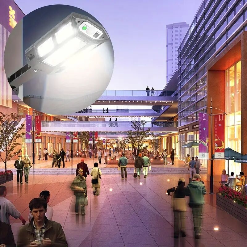 1pc 6500k super bright led solar wall light ip65 motion sensor 3 lighting mode light outdoor garden security street yard lamp with battery 7