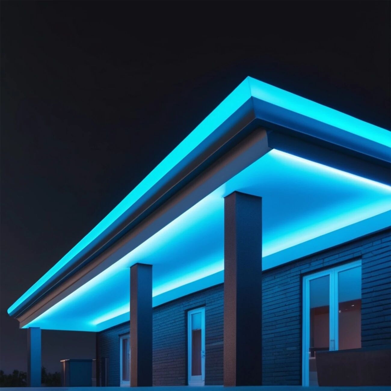 1 件 led 霓虹灯条 冰蓝色霓虹灯条 5v 低电压 pvc 材质 柔性灯条 可自由切割 和 diy 造型 电池盒供电(不含电池) 用于万圣节装饰 卧室派对 室内外装饰 详情 0