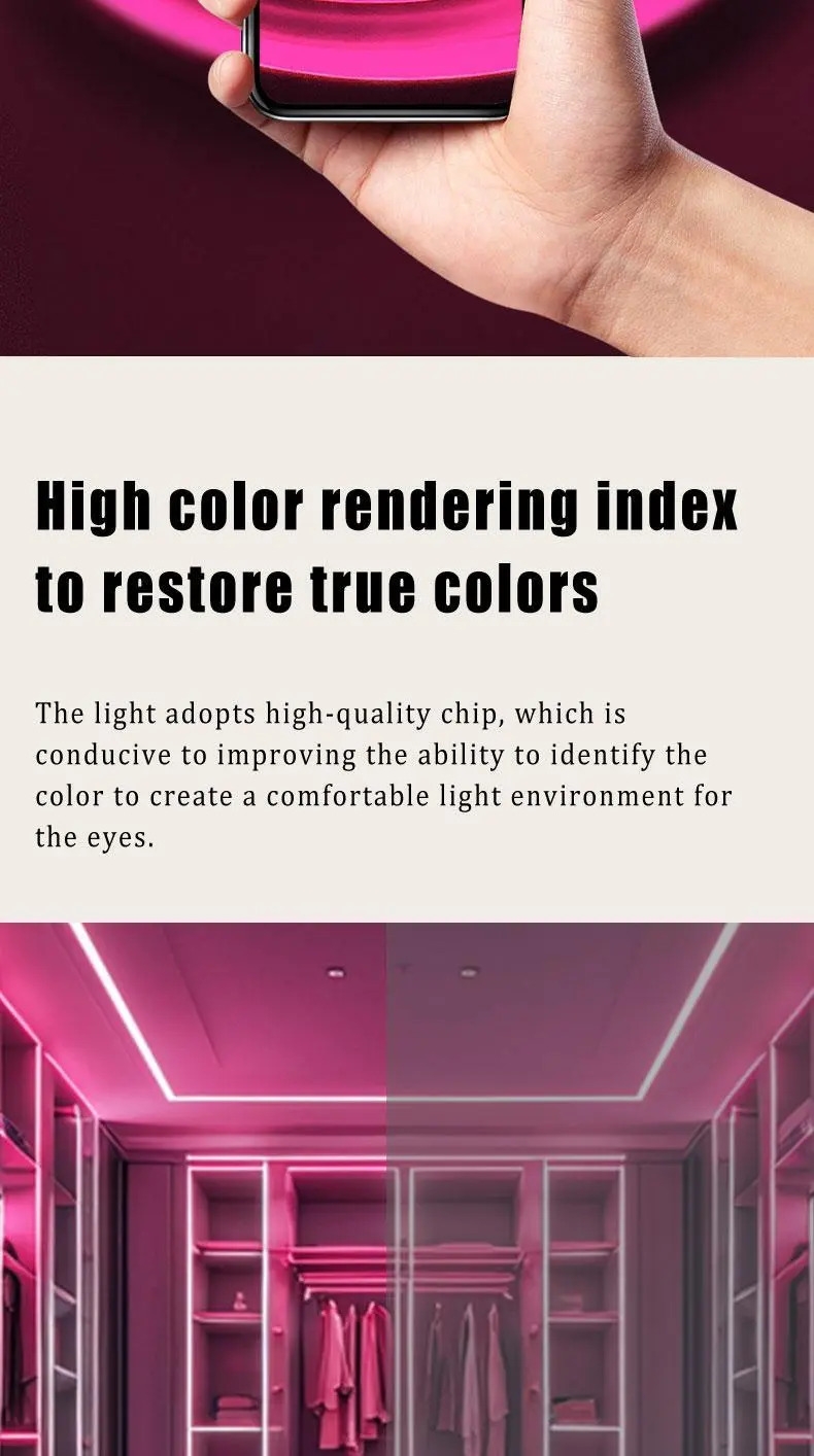 1条粉色led霓虹灯带,usb供电,带按钮控制,安全电压5v,适合生日派对装饰和圣诞户外活动 - 无需电池 详情 3