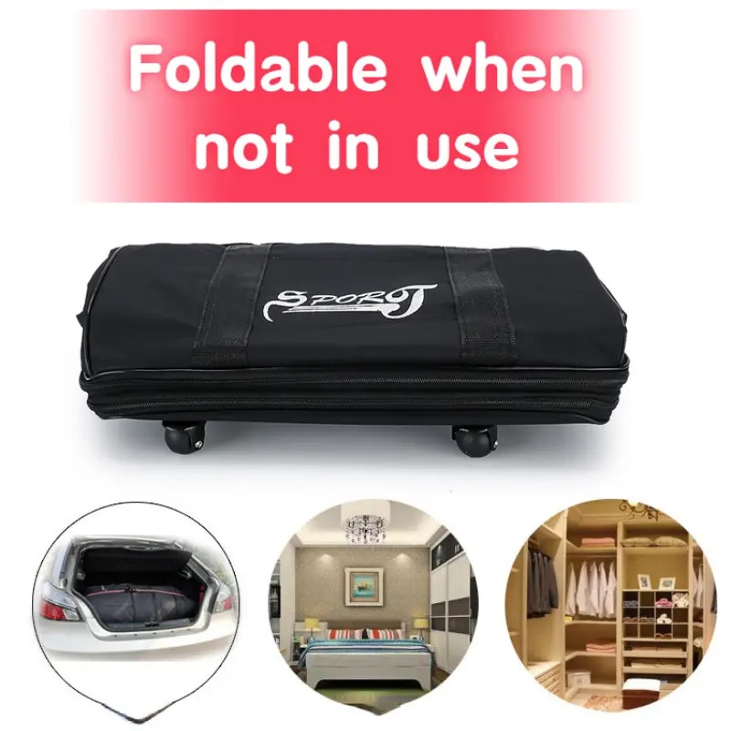 simple black travel luggage bag with wheels versatile carry on zipper duffle bag moving bag details 5