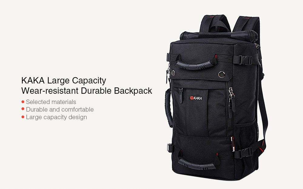 KAKA Large Capacity Wear-resistant Durable Backpack- Deep Green