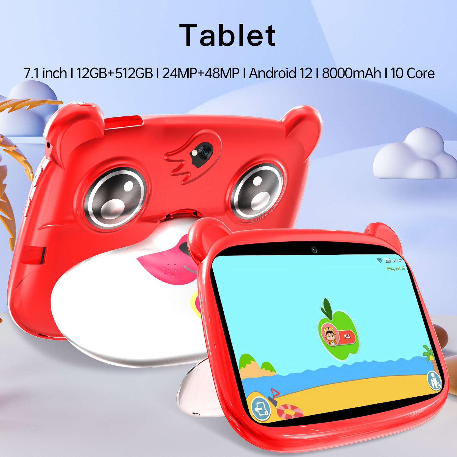 Tablette Tactile 13 pouces Android 7.1 écran full HD