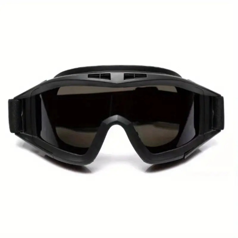 1pc anti fog anti sand eyewear windproof and dustproof training googles with adjustable strap for outdoor hiking and riding details 6