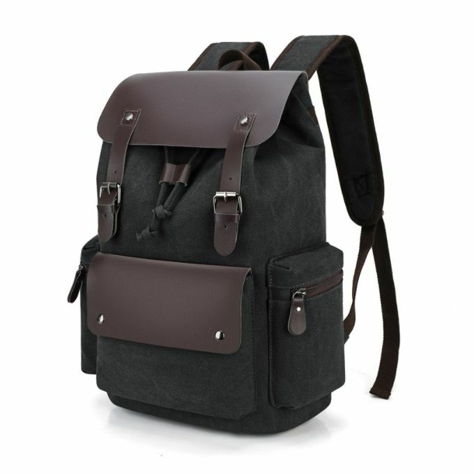 product_image_name-Generic-Fashion Sac à Dos Rétro En Toile - Noir-1