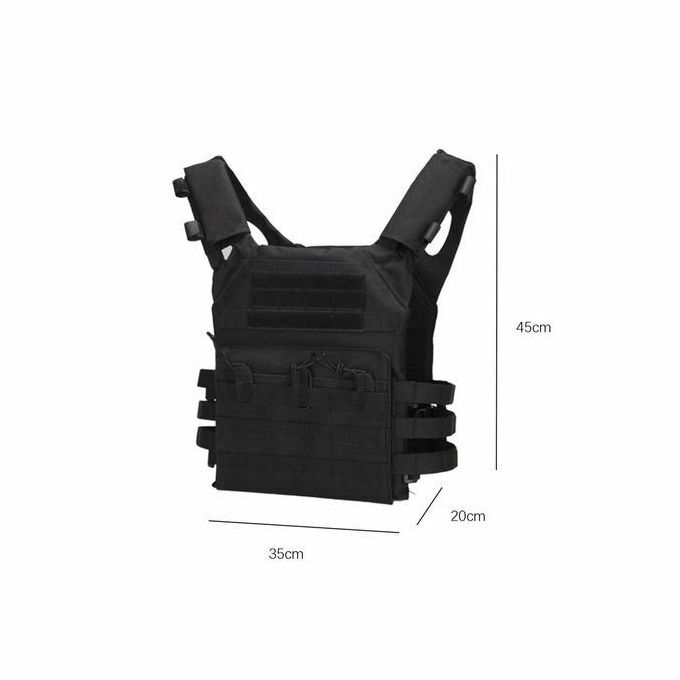product_image_name-Generic-Mens Gaming Vest Gilet Multiple Pouches Formation Noir-5